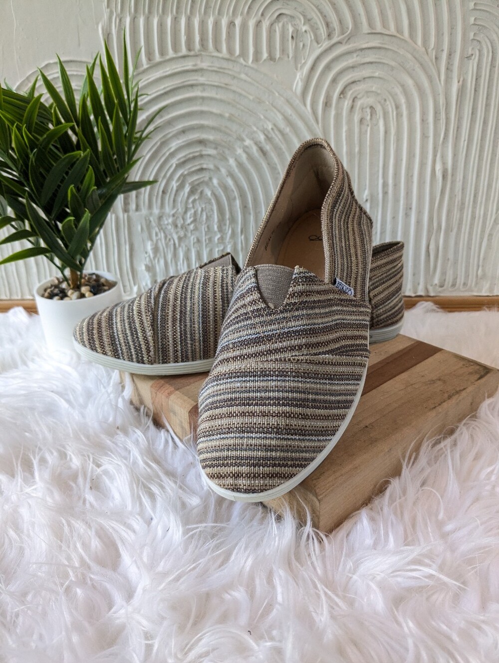 Corkys Striped Slip On Sneakers